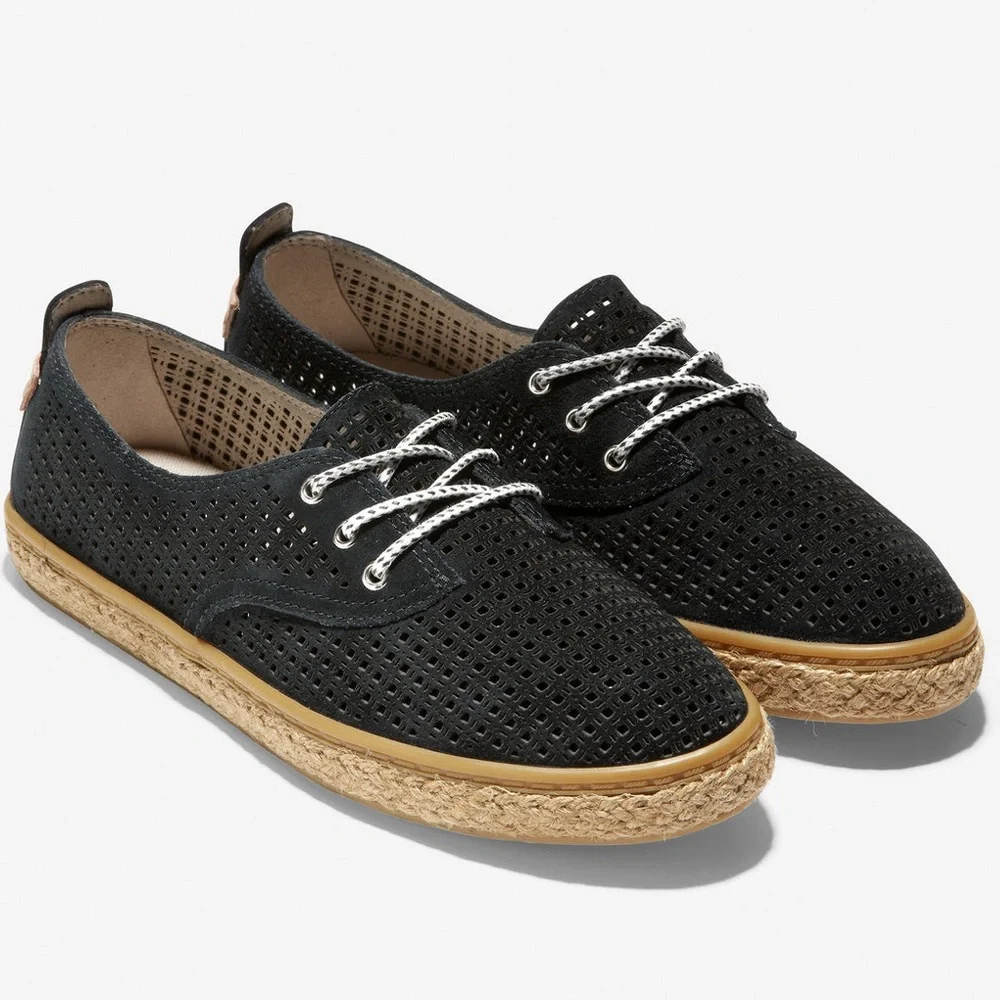 Cole Haan Suede Espadrille Lace Up - Picture 3 of 11